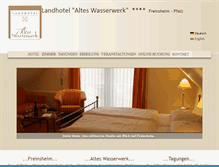 Tablet Screenshot of landhotel-altes-wasserwerk.de